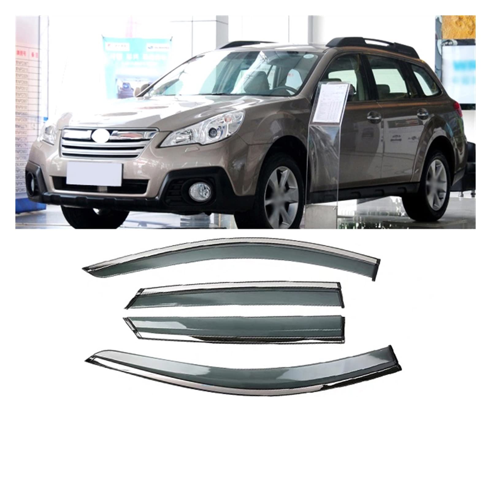 Visier Deflector Türfenster Visierschirme Für Subaru Outback 2010-2014 Windabweiser Seitenfenster Regenabweiser von CUTSUGOK