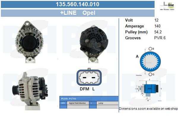 Generator CV PSH 135.560.140.010 von CV PSH