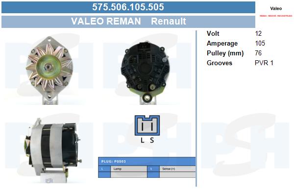 Generator CV PSH 575.506.105.505 von CV PSH