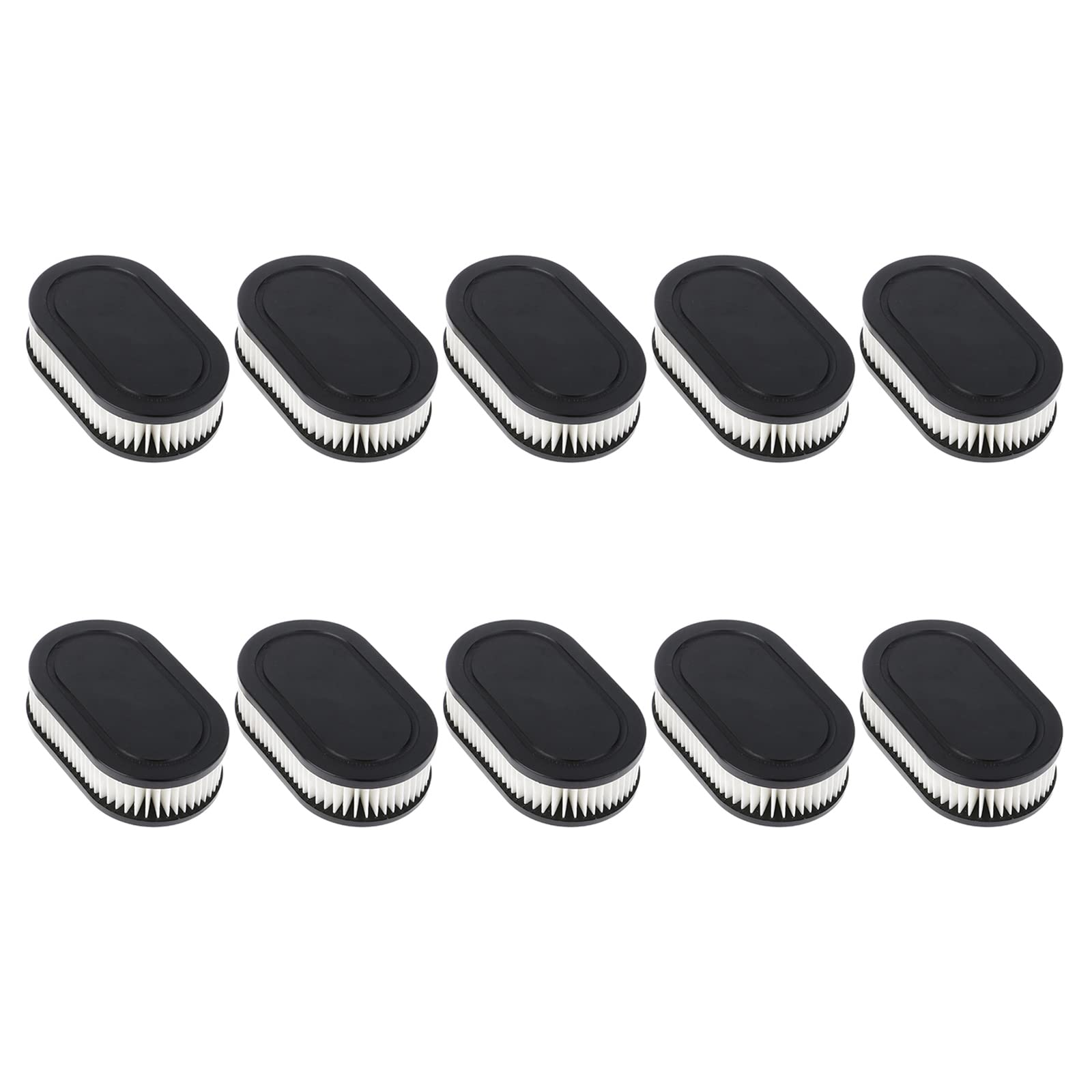 CVZJ 10 Stück/Set Rasenmäher Luftfilter für & Stratton - 798452 593260 798339 Ersatz Schwarz-Weiß von CVZJ