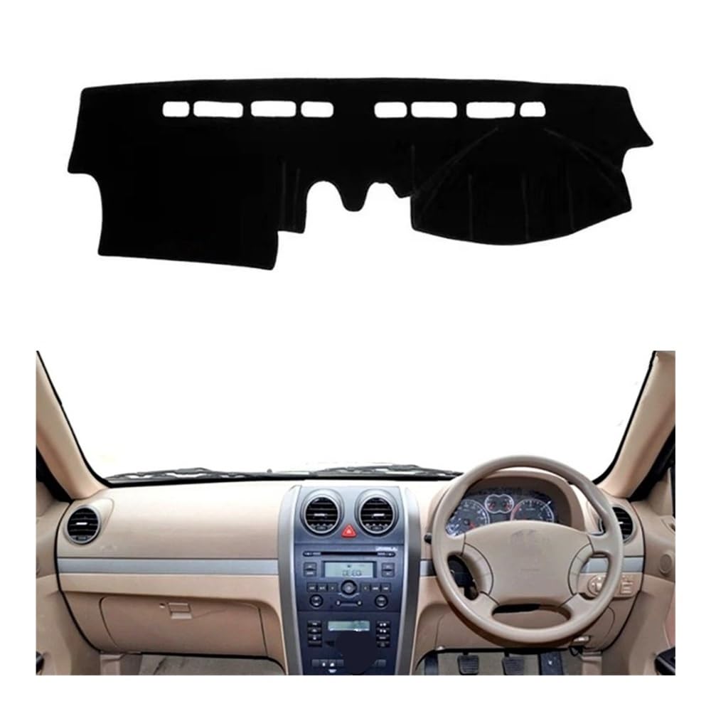 Auto Dashboard Abckung Matte Armaturenbrett-Abckung Matte Pad Für Great Für Wand Für Haval Für H3 Für H5 2010–2012 Dashmat Sonnenschutz Schutz Teppich Teppich Auto-Styling-Zubehör(Black(Red Edge),RHD) von CVZSD