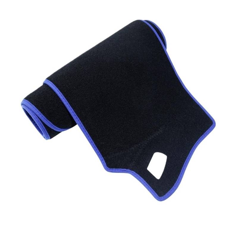 Auto Dashboard Abckung Matte Armaturenbrett-Abdeckung Armaturenbrett-Matte Für Für Sienna Für XL30 Für XLE Anti-Sonnenschutz Umhang Decke Schutz Auto-Aufkleber Teppich-Pad(Color：Polyester Blue Edge,RH von CVZSD