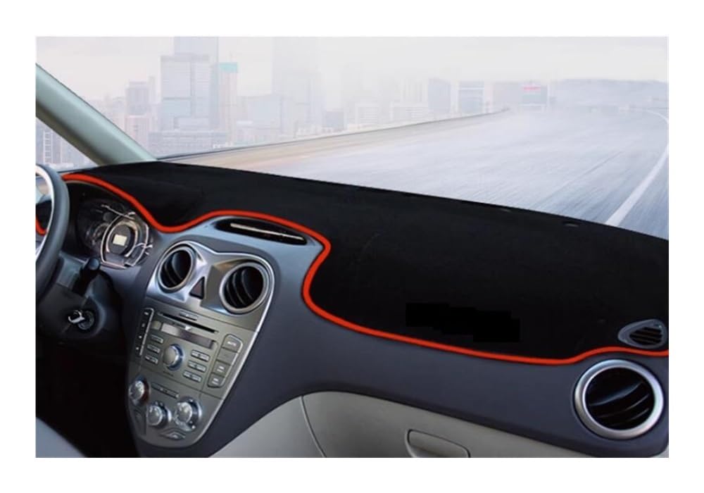 Auto Dashboard Abckung Matte Auto Dashboard Abckung Auto Vermein Licht Pad Anti-Schmutz Matte Sonnenschutz Pad Für JAC Für J6 Für M2(Color:A:red) von CVZSD