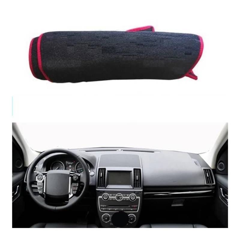 Auto Dashboard Abckung Matte Auto Innere Dashboard Abckung Für Land Für Rover Für Freelanr 2 2008-2015 Dash Matte Teppich Kissen Sonne Schatten Dash Matte(Red,LHD) von CVZSD