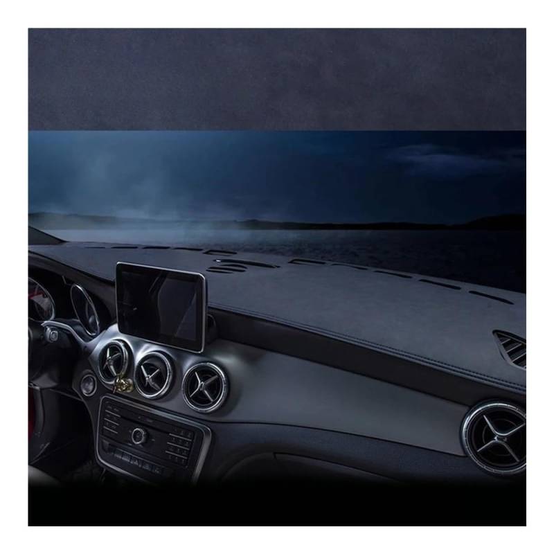 Auto Dashboard Abckung Matte Für A3 Für 8P 2008-2013 Für RS3 Für S-line Auto Dashboard Vermein Licht Pad Instrument Plattform Abckung Anti-Slip Matte Teppiche(Light black,RHD) von CVZSD