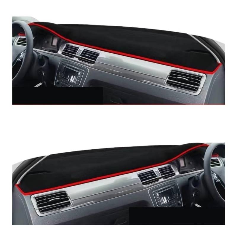 Auto Dashboard Abckung Matte Für Für Almera Für Classc 2006-2013 Auto Dashboard Abckung Matte Sonnenschutz Vermen Lcht Pad Teppche 2011 2012(Red edge,LHD) von CVZSD