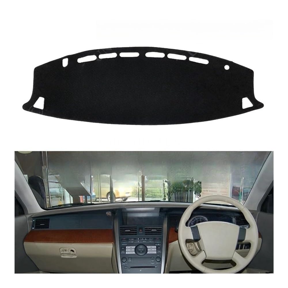 Auto Dashboard Abckung Matte Für Für Teana Für J31 2003-2007 Für Altima Zubehör Dash Board Sonnenschirm Teppich Dashboard Cover Schützen Pad(Black Edge,RHD) von CVZSD