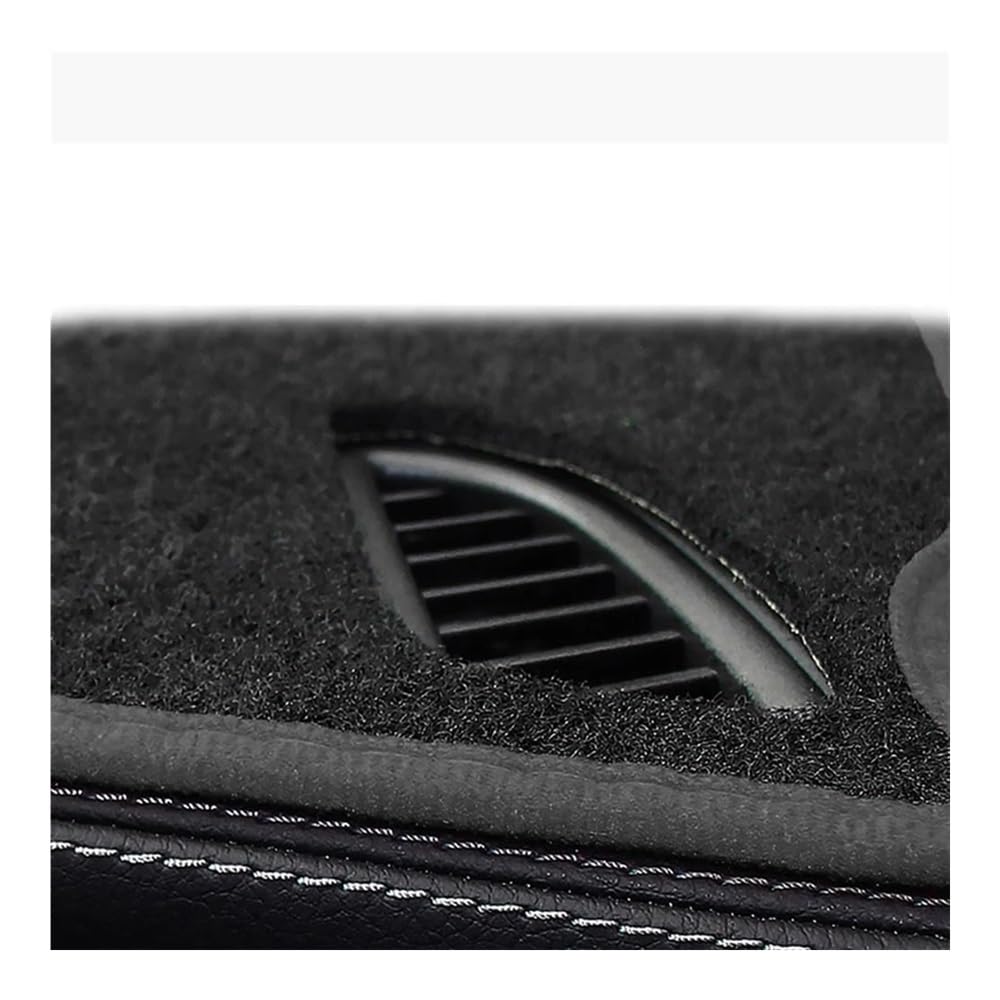 Auto Dashboard Abckung Matte Für GEELY Für Atlas 2016 2017 2018 Auto Dashboard Abckung Matte Pad Sonnenschutz Instrument Schützen Teppich Zubehör(Black Edge,LHD) von CVZSD