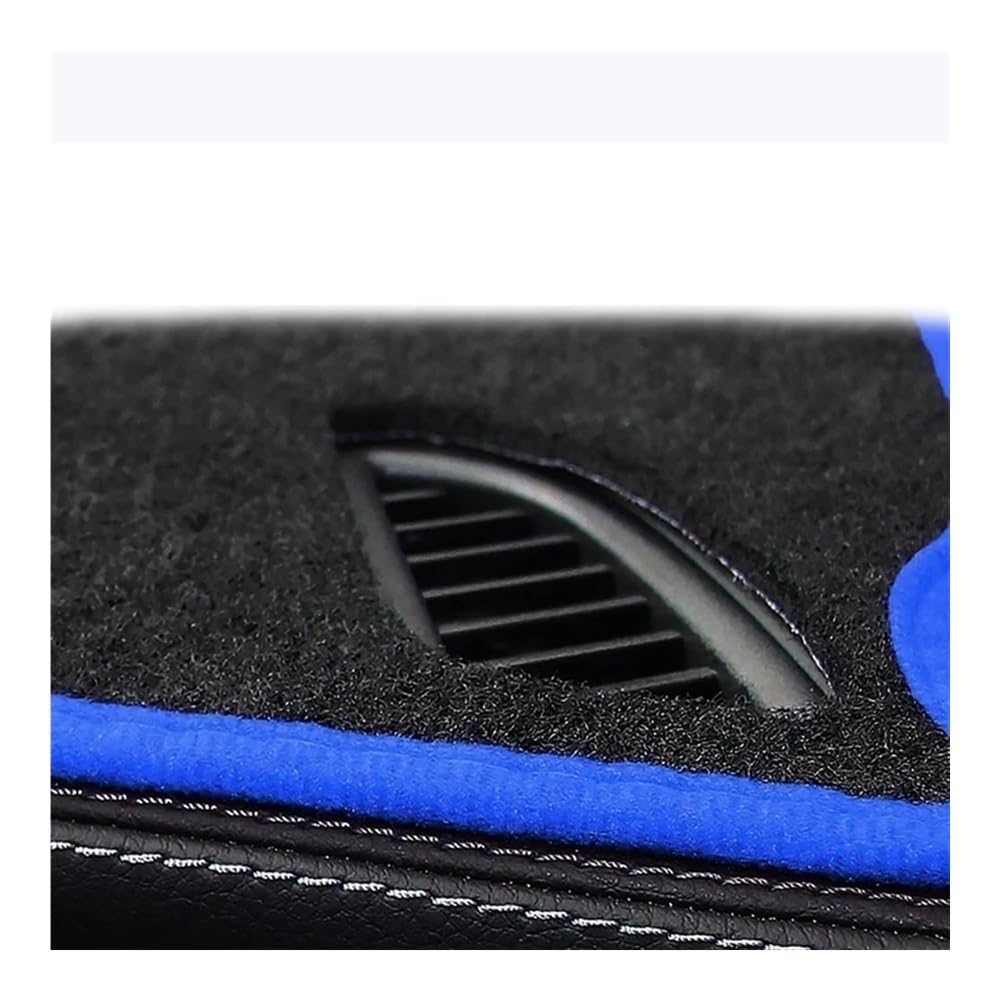 Auto Dashboard Abckung Matte Für GEELY Für Atlas 2016-2018 Auto Dashboard Abckung Matte Pad Sonnenschutz Instrument Schützen Teppich Zubehör(Blue Edge,RHD) von CVZSD