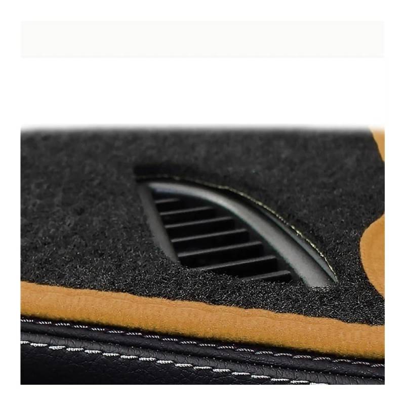 Auto Dashboard Abckung Matte Für GEELY Für Atlas 2016-2018 Auto Dashboard Abckung Matte Pad Sonnenschutz Instrument Schützen Teppich Zubehör(Brown Edge,LHD) von CVZSD