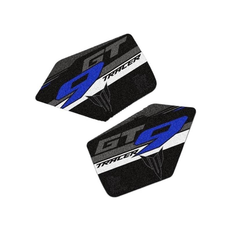 CVZSD Motorrad Tankaufkleber Für YA&MAHA Tracer 9 GT TRACER9 Gt Motorrad Anti-Slip Tank Pad Aufkleber Schutz Knie Grip Aufkleber Zubehör Tankschutz Motorrad von CVZSD