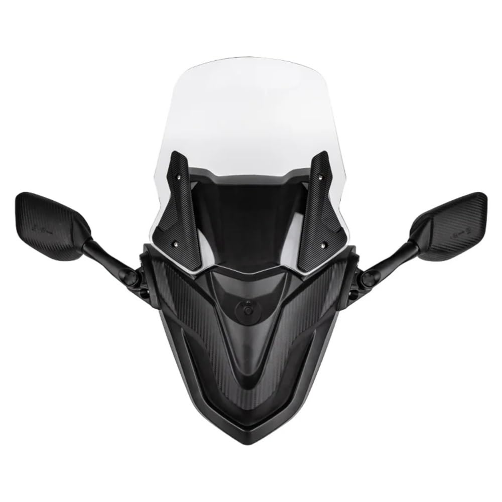 CVZSD Windschild Motorrad Für Nmax155 Nmax155 125 150 2020-2024 Motorrad Windschutzscheibe Windschutz Rückspiegel Integriertes Zubehör von CVZSD