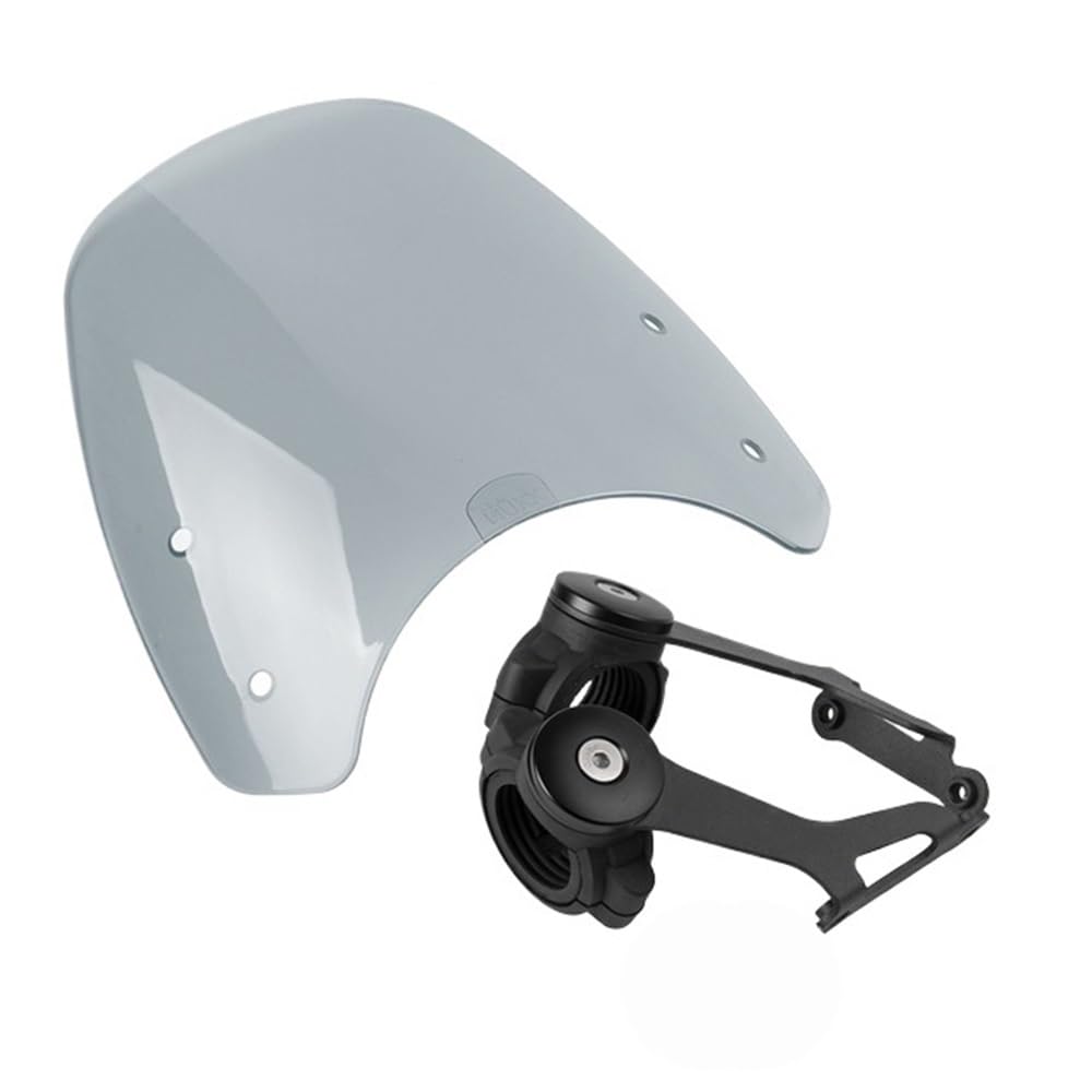 CVZSD Windschild Motorrad Motorrad Fliegengitter Windschutzscheibe Windschutz Mit Halterung Für Tr&iumph Für Bobber 2017 2018 2019 von CVZSD