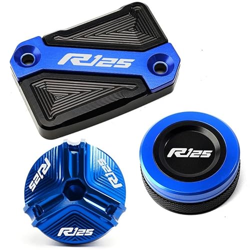 Deckel Bremsflüssigkeitsbehälter Für YA&MAHA YZF R125 YZFR125 2008-2023 Motorrad CNC Zylinder Abdeckung Vorne Hinten Brems Flüssigkeit Reservoir Kappe Öl Einfülldeckel YZF-R125 von CVZSD