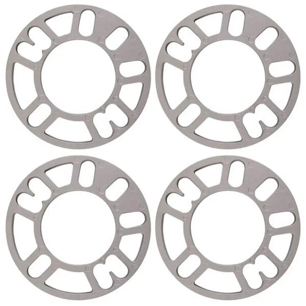 Spurverbreiterung Distanzscheiben 4Pcs 3mm 5mm 8mm 10mm Universal Auto Rad Reifen Spacer Distanzscheiben Set Auto Zubehör von CVZSD