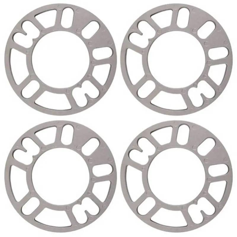 Spurverbreiterung Distanzscheiben 4Pcs 3mm 5mm 8mm 10mm Universal Auto Rad Reifen Spacer Distanzscheiben Set Auto Zubehör von CVZSD