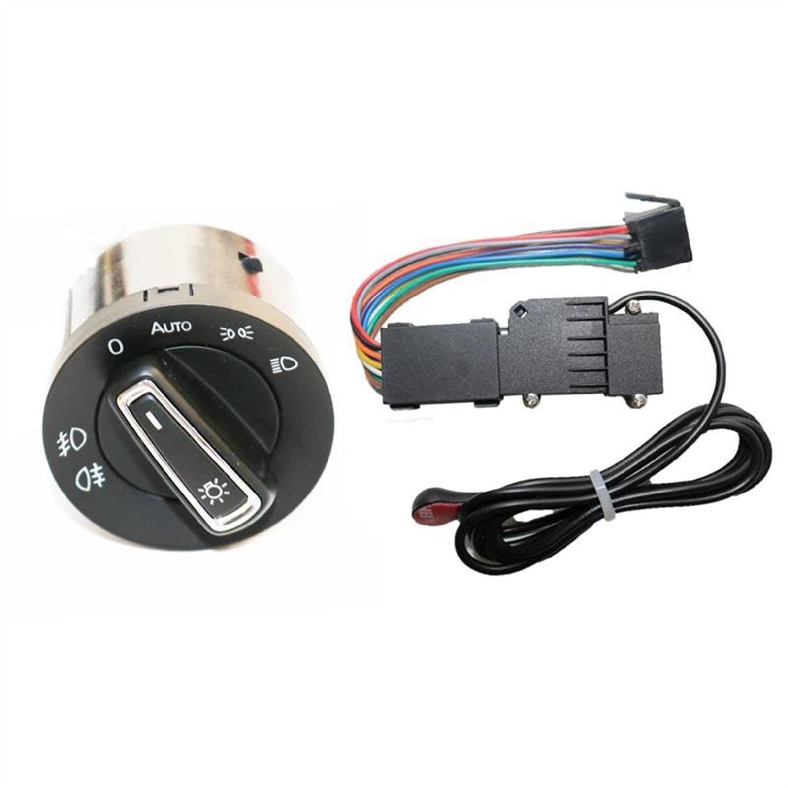 Auto Lampensteuerungsschalter Kompatibel Mit VW Für Golf 7 MK7 Autoscheinwerfer-Sensorschalter Autoscheinwerferschalter Lichtsensormodul 5GG941431D Nebelscheinwerfertaste(1Set Switch Sensor) von CVZXSDWLL