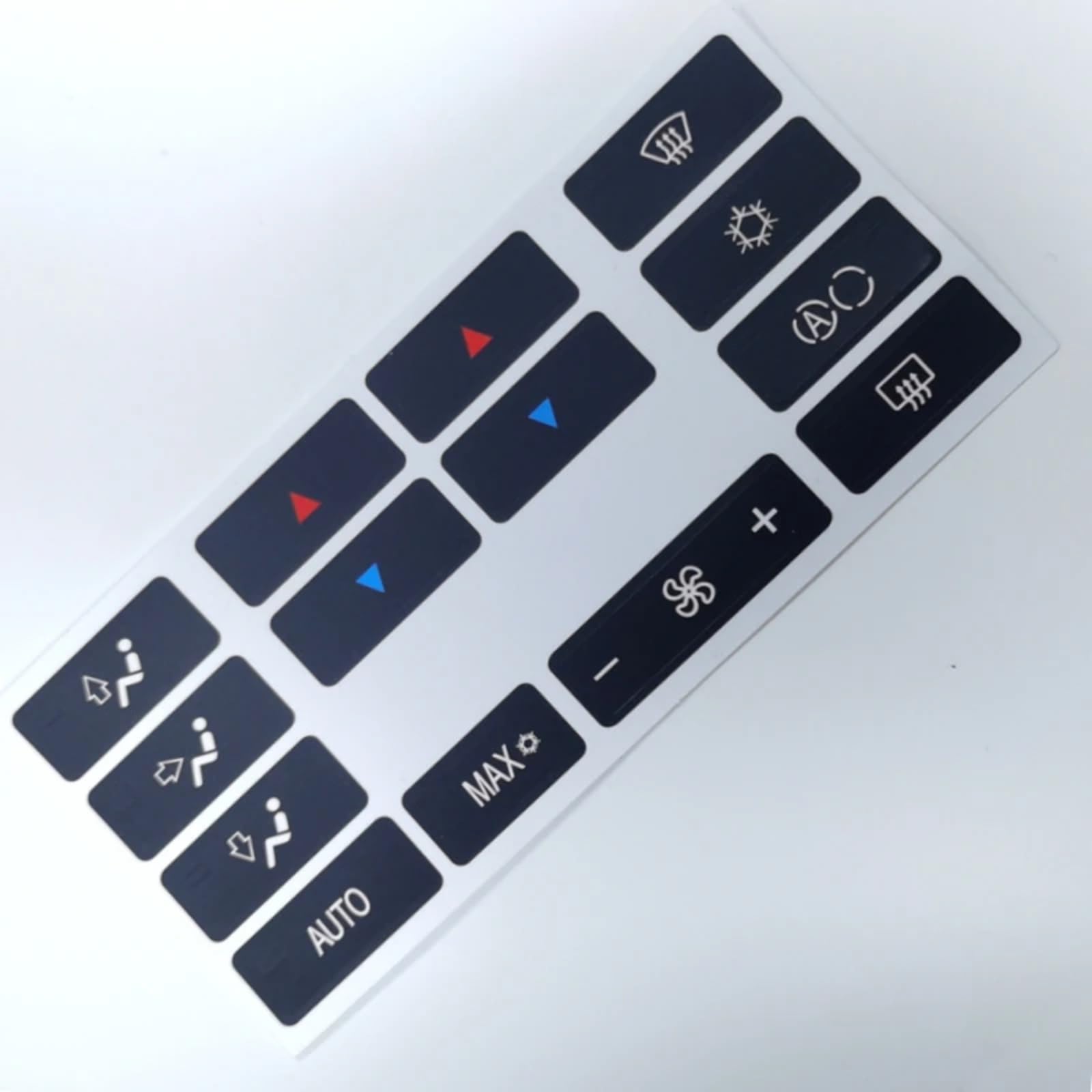 CVZXSDWLL Auto Knopf Aufkleber Kompatibel Mit E39 1996 1997 1998 1999 2000 2001 2002 Auto-Innenraum-Aufkleber-Set Auto-Steuerung Klimaanlage Schalter Knopf Aufkleber von CVZXSDWLL