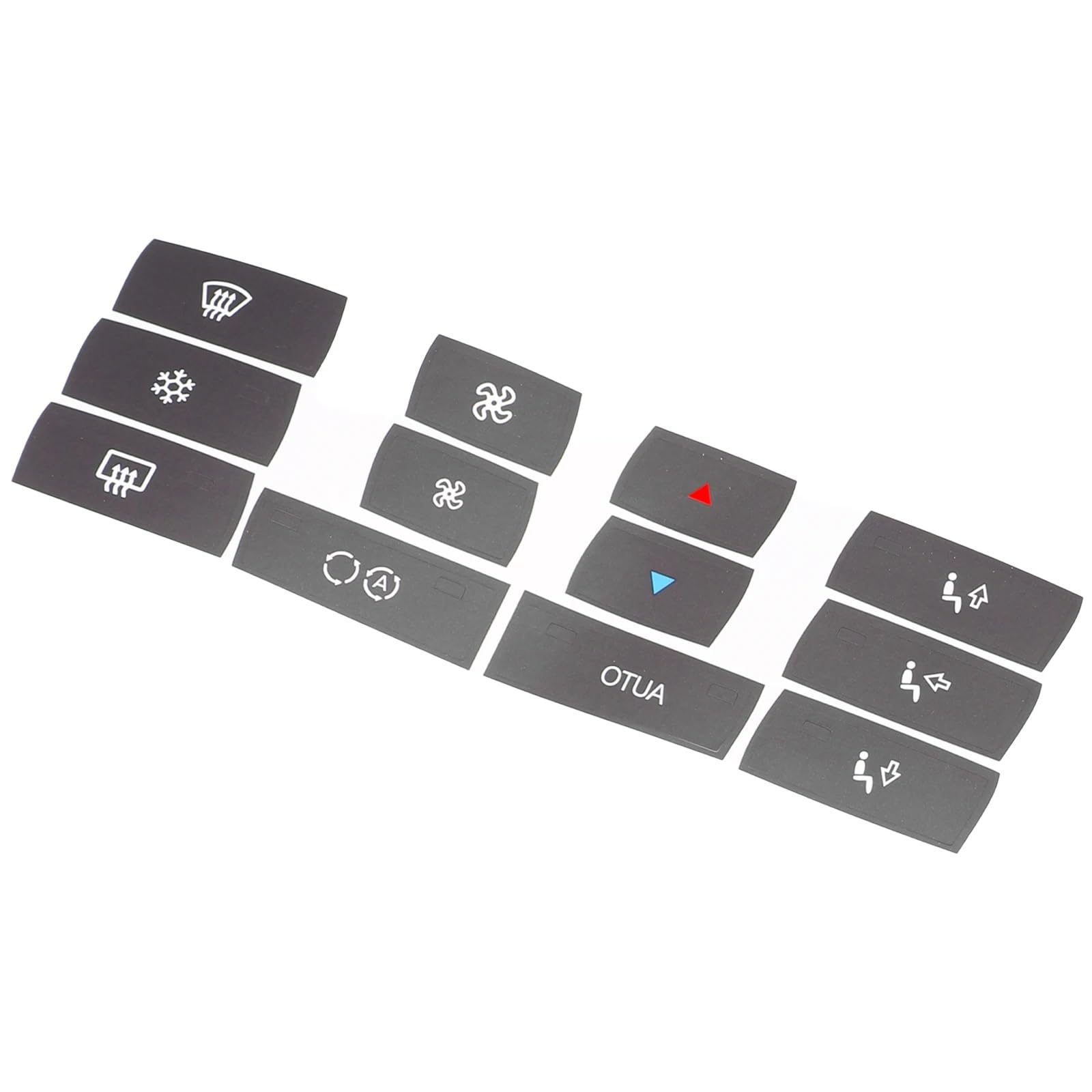 CVZXSDWLL Auto Knopf Aufkleber Kompatibel Mit Für X3 E83 2003 2004 2005 2006 2007 2008 2009 2010 Auto-Bedienknopf-Overlay-Aufkleber Reparaturset Auto-Tastenabdeckung von CVZXSDWLL