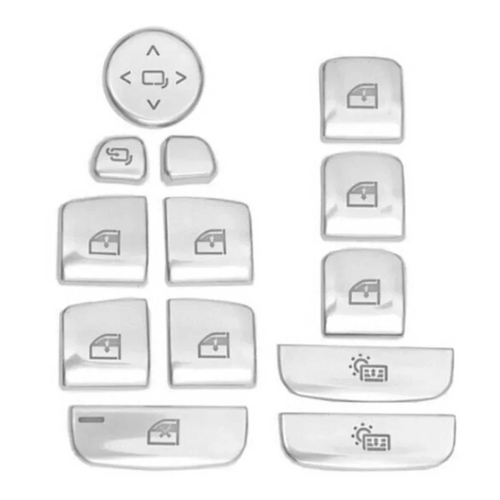 CVZXSDWLL Auto Knopf Aufkleber Kompatibel Mit G30 G38 G01 2018 2019 2020 2021 22 Autotür Fensterheber Schalter Knopfabdeckung Verkleidung Auto para Innenaufkleber von CVZXSDWLL