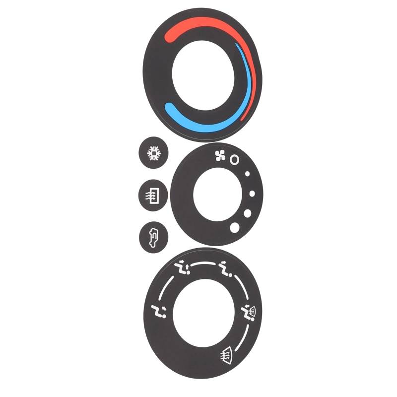 CVZXSDWLL Auto Knopf Aufkleber Kompatibel Mit Pontiac Für Torrent 2005 2006 A/C Klimaautomatik Reparaturknopf Aufkleber Aufkleber Auto Innen A/c Conditioner Knopf Aufkleber von CVZXSDWLL