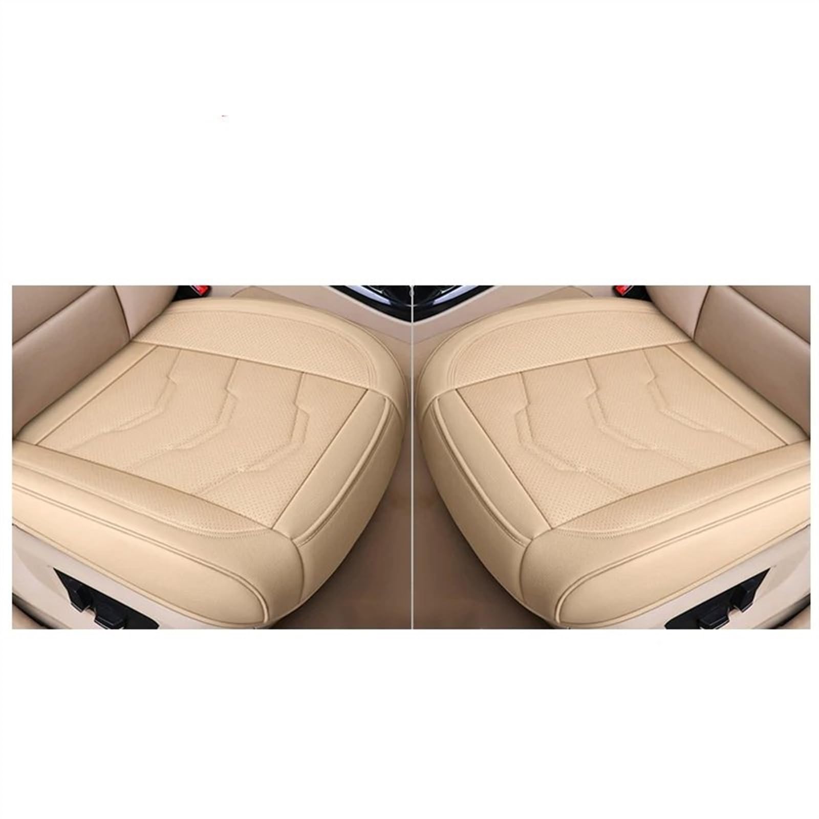 CVZXSDWLL Autositzbezug, Autositzschutz, Autositze, Kissen, Surround-Stuhl, Vier Jahreszeiten, Universelle Autositzbezug-Sets, Automobil-Innenraum Schonbezug Autositz(Beige,B) von CVZXSDWLL