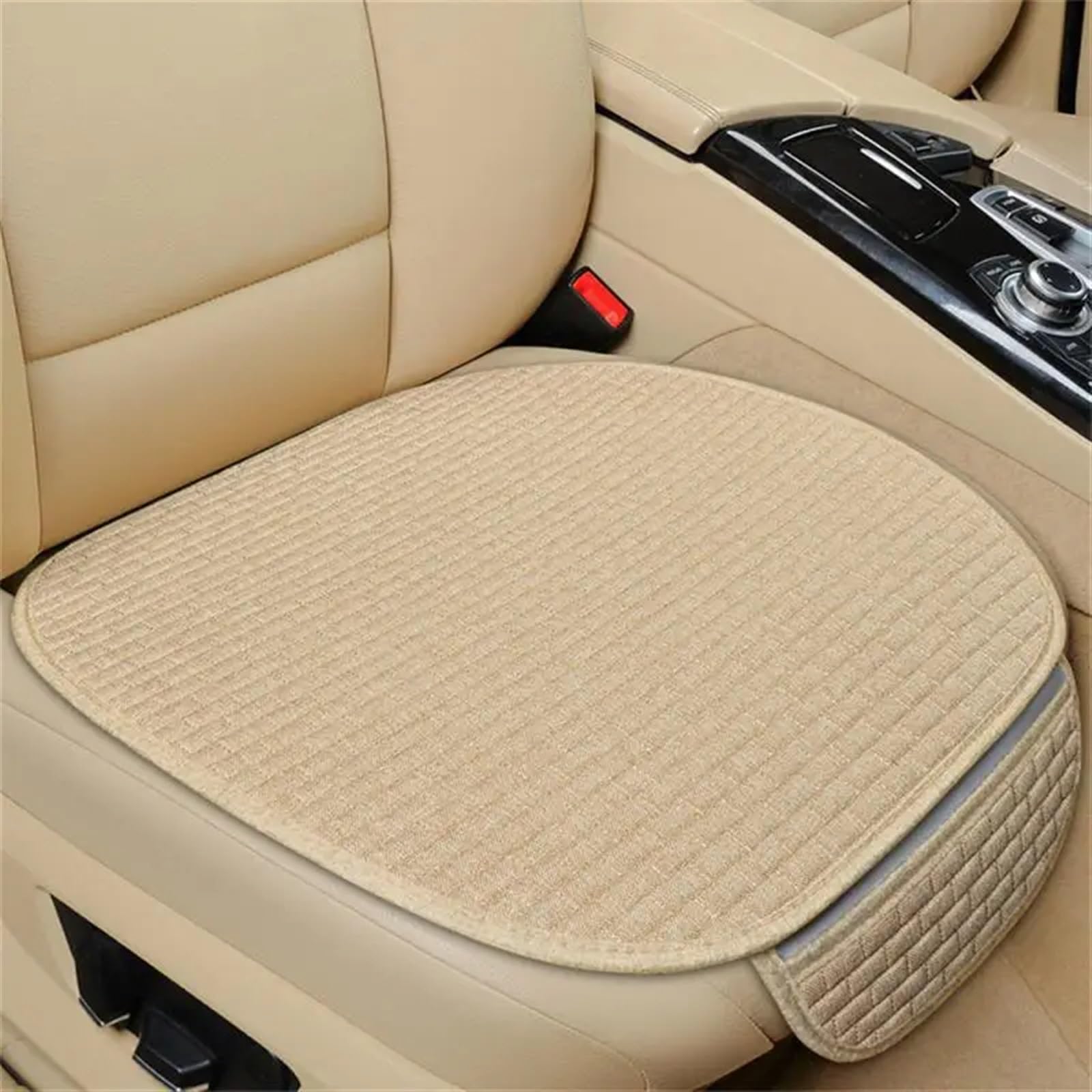 CVZXSDWLL Autositzbezug Autositzschutzkissen Autozubehör Universalgröße Autositzkissen Automobilinnenraum Autokissen Schonbezug Autositz(Beige) von CVZXSDWLL