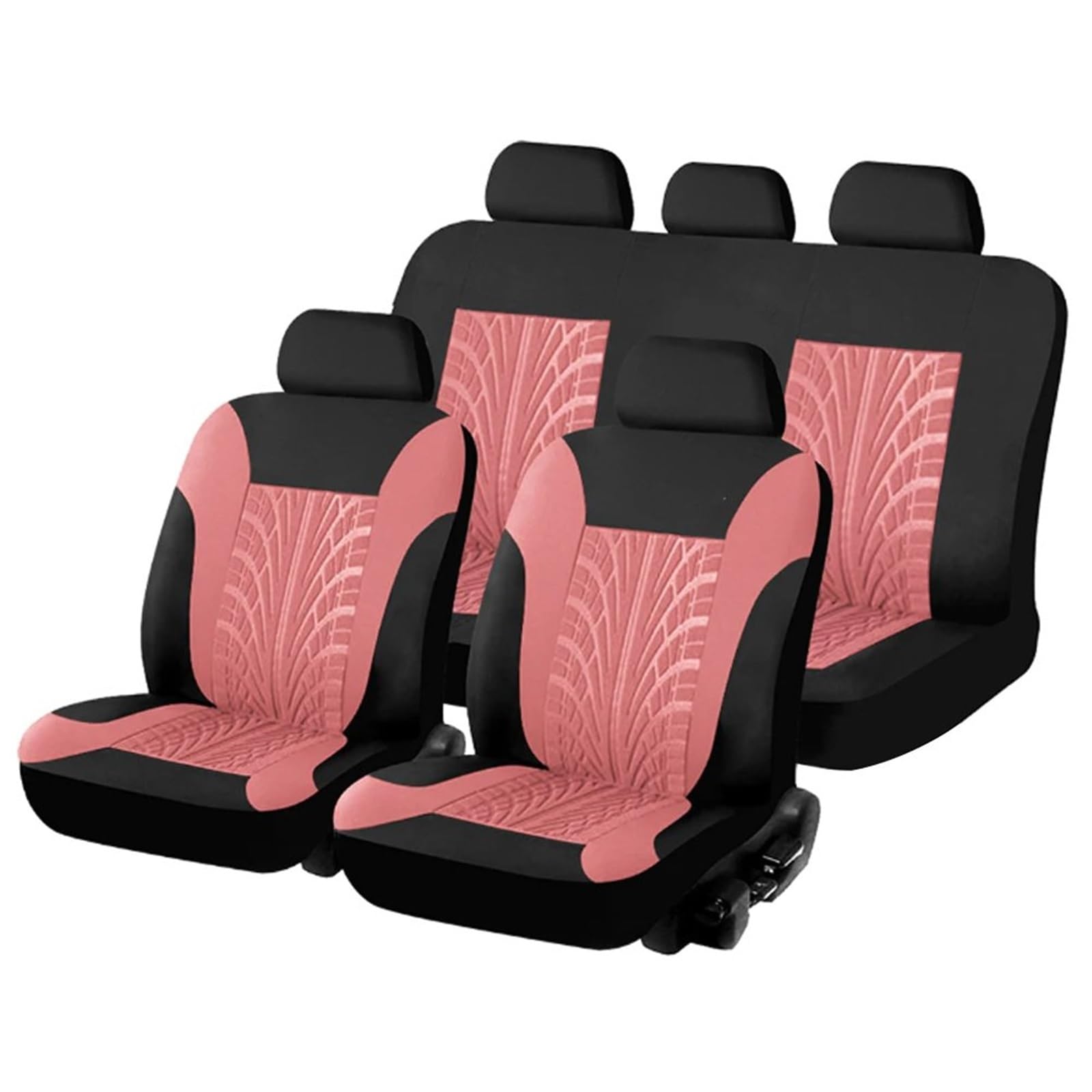 CVZXSDWLL Kompatibel Mit Hyundai-Autositzbezügen, Autositz-Schutzpolster, Auto-Innenraum-Kissenschutzmatte, Autokissen Schonbezug Autositz(Pink,Full Set) von CVZXSDWLL