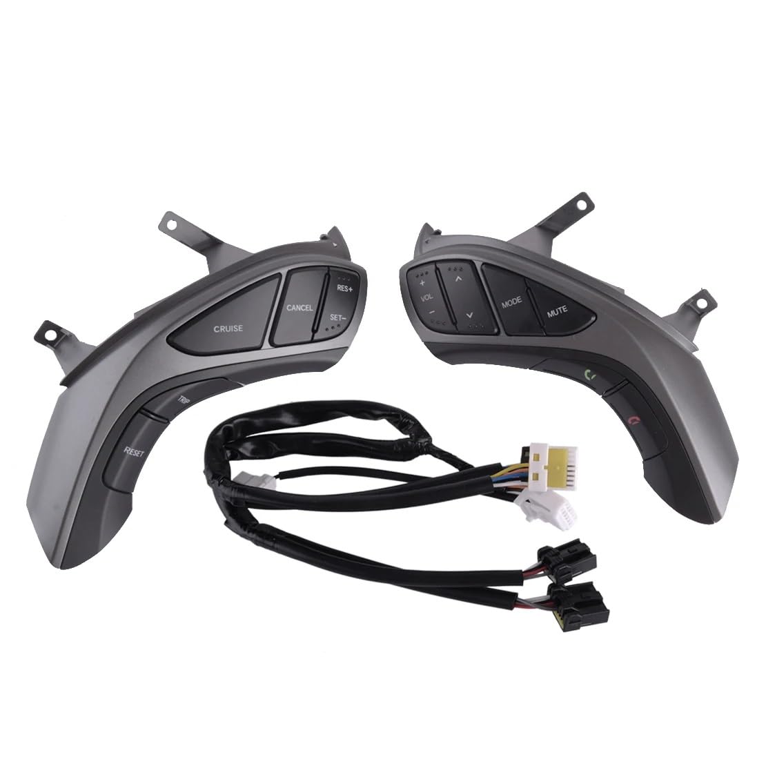 CVZXSDWLL Kompatibel Mit Hyundai Für Elantra 2011–2016 96700–3x800 1 Paar Lenkrad Cruise Audio Control Button Schalter Links Rechts Mit Kabelbaum Lenk Rad Knopf Ersatz von CVZXSDWLL