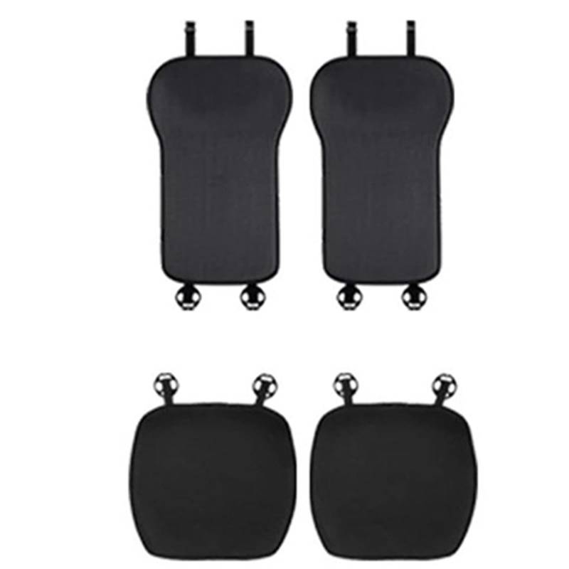 CVZXSDWLL Kompatibel Mit MG Universal-Sitzbezug-Set Four Seasons Atmungsaktive Schutzmattenauflage Autositzkissen Autokissen-Schutzmatte Schonbezug Autositz(Black,Two seat) von CVZXSDWLL