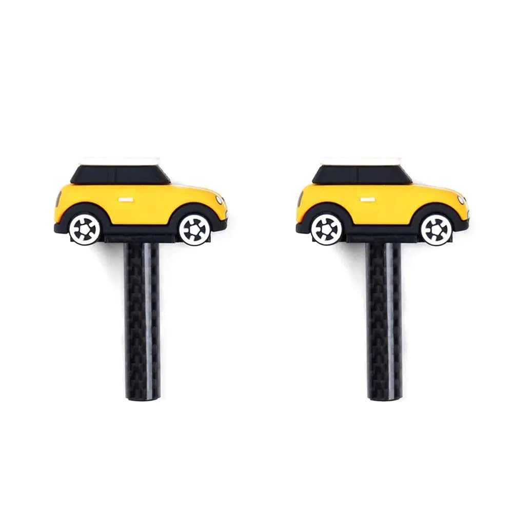 CVZXSDWLL Kompatibel Mit Mini Für Cooper JCW F54 F55 Für F60 R55 R56 Für R60 Autotür-Hebebolzen Autotürverriegelungsknopf Auto Türriegel Schloss(Yellow) von CVZXSDWLL