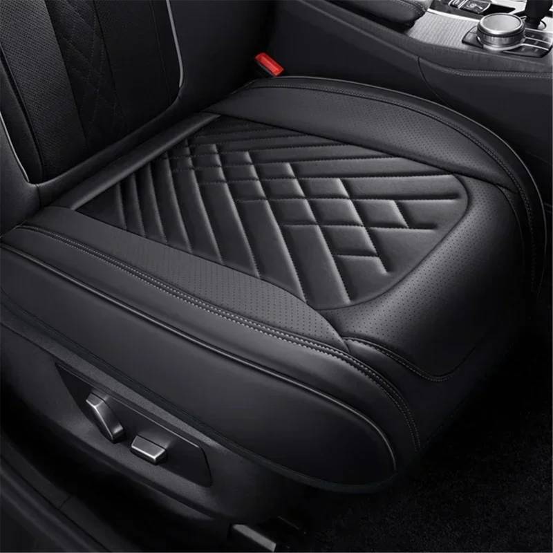 CVZXSDWLL Kompatibel Mit VW Für Golf Für Passat Für CC Universal-Autositzbezug Kissen Autositz-Schutzpolster Auto-Sitzbezug Vorne Hinten Schonbezug Autositz(Black,Front) von CVZXSDWLL