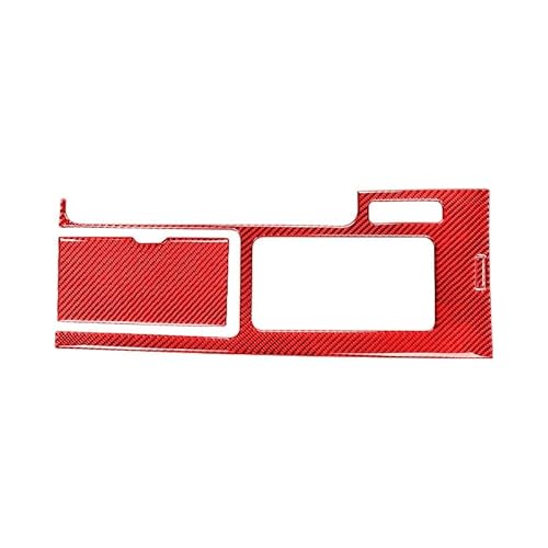 CVZXSDWLL Schaltpaneel Abdeckung Kompatibel Mit Ford Für Mustang 2009 2010 2011 2012 2013 2014 Auto Mittelkonsole Schalthebel Box Panel Dekor Aufkleber Innenverkleidung(Red) von CVZXSDWLL