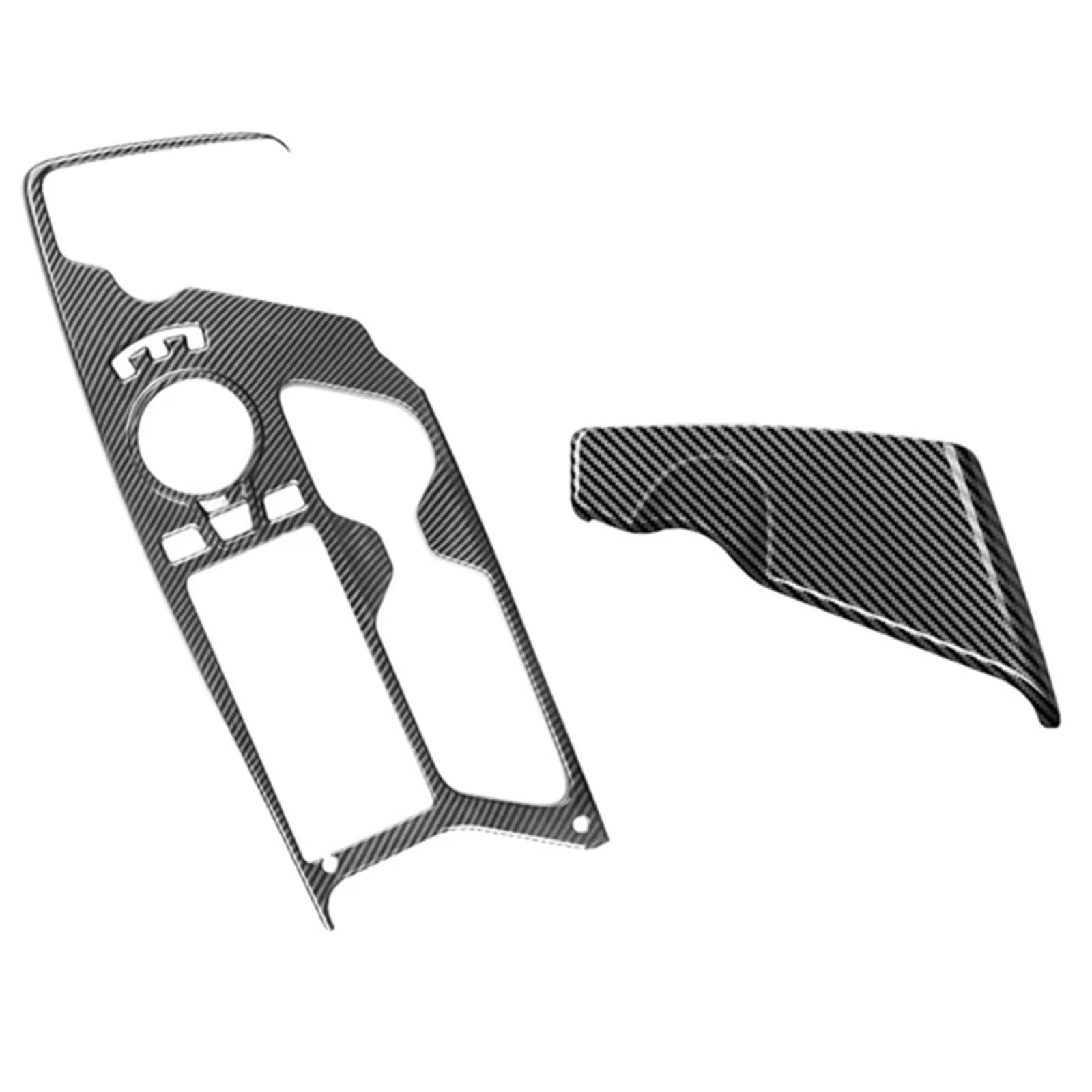 CVZXSDWLL Schaltpaneel Abdeckung Kompatibel Mit K&ia Für EV6 2021 2022 Auto Carbon Fiber Center Console Gear Shift Panel Wasserbecherhalter Dekoration Abdeckung Trim Autozubehör von CVZXSDWLL