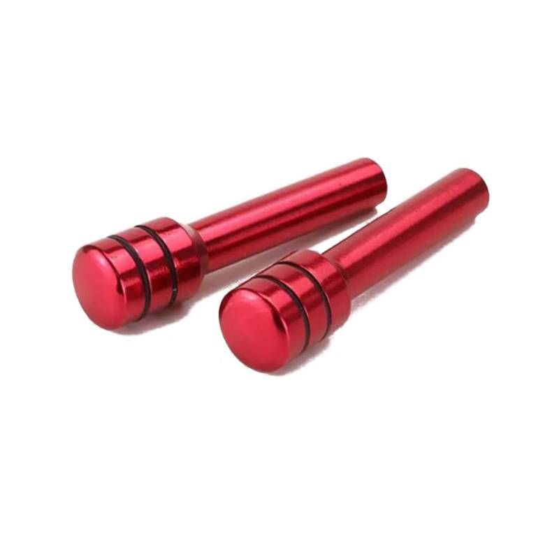 CVZXSDWLL Türschlossschalter Auto-LKW Aluminium Innentürdekoration Schlossknopfstifte Abdeckung Auto Türschlossknöpfe Universal Auto Türriegel Schloss(Red) von CVZXSDWLL