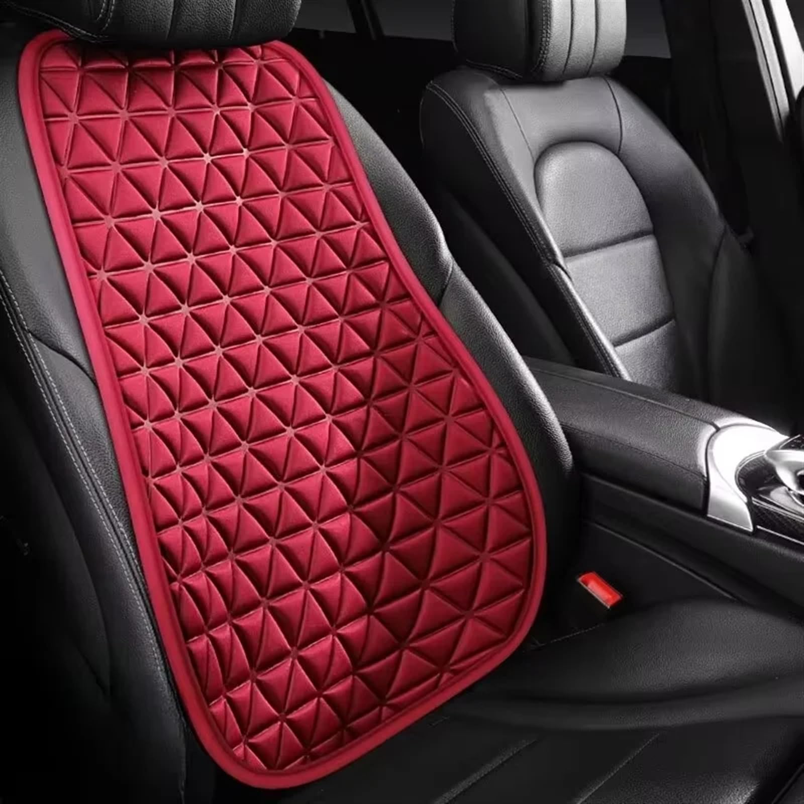 CVZXSDWLL Universal Auto Sitz Abdeckung Allgemeine Auto Sitzkissen Auto Vordersitz Abdeckung Automobil Innen Auto Sitz Schutz Pads Auto Zubehör Schonbezug Autositz(Red,1pc backrest) von CVZXSDWLL