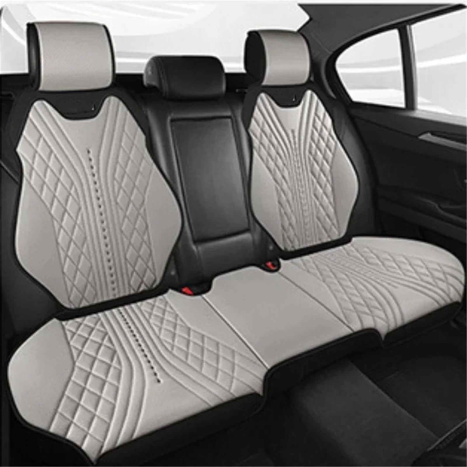 CVZXSDWLL Universal Auto Sitz Abdeckung Atmungsaktive Pad Matte Auto Kissen Auto Vorne Hinten Sitz Abdeckung Automobil Innen Auto Sitz Schutz Pads Schonbezug Autositz(Gray,Rear) von CVZXSDWLL