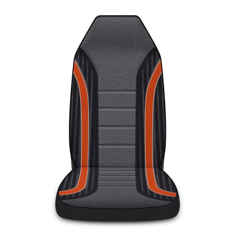 CVZXSDWLL Universal Auto Sitz Abdeckung Auto Sitz Schutz Vordersitz Kissen Pad Automobil Innen Auto Sitz Schutz Pads Auto Sitzkissen Schonbezug Autositz(Orange,1 Front) von CVZXSDWLL