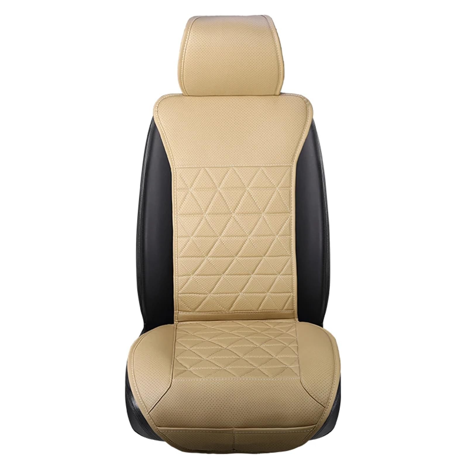 CVZXSDWLL Universal Auto Sitz Abdeckung Protector Vier Jahreszeiten Vordersitz Kissen Innen Sitz Matte Auto Sitz Schutz Pads Auto Zubehör Schonbezug Autositz(Beige) von CVZXSDWLL