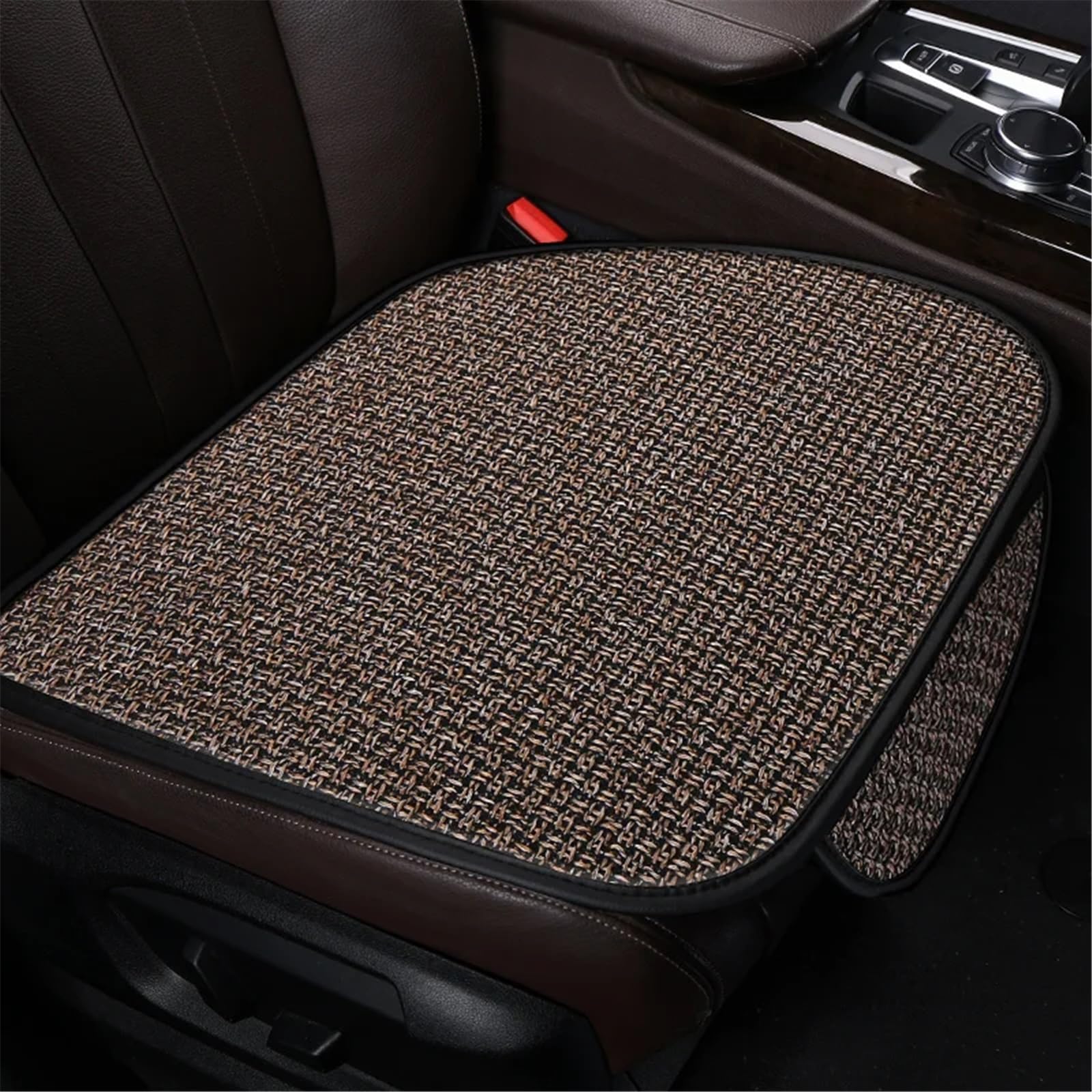 CVZXSDWLL Universal Auto Sitz Abdeckung Schützen Vorne Hinten Kissen Autos Zubehör Auto Interior Styling Autos Auto Sitz Schutz Pads Schonbezug Autositz(Brown,color1) von CVZXSDWLL