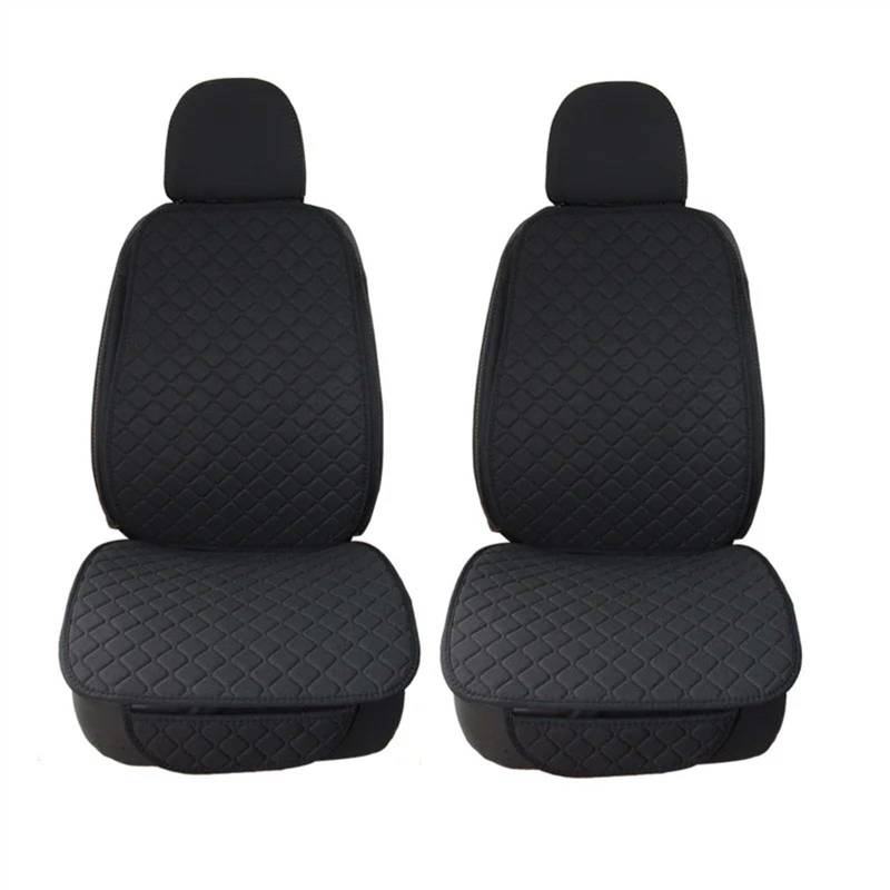 CVZXSDWLL Universal Auto Sitz Abdeckung Schutz Vorne Hinten Zurück Kissen Schützen Pad Matte Rückenlehne Für Auto Innen Auto Sitzbezüge Schutz Auto Zubehör Schonbezug Autositz(Black,2pc Front) von CVZXSDWLL