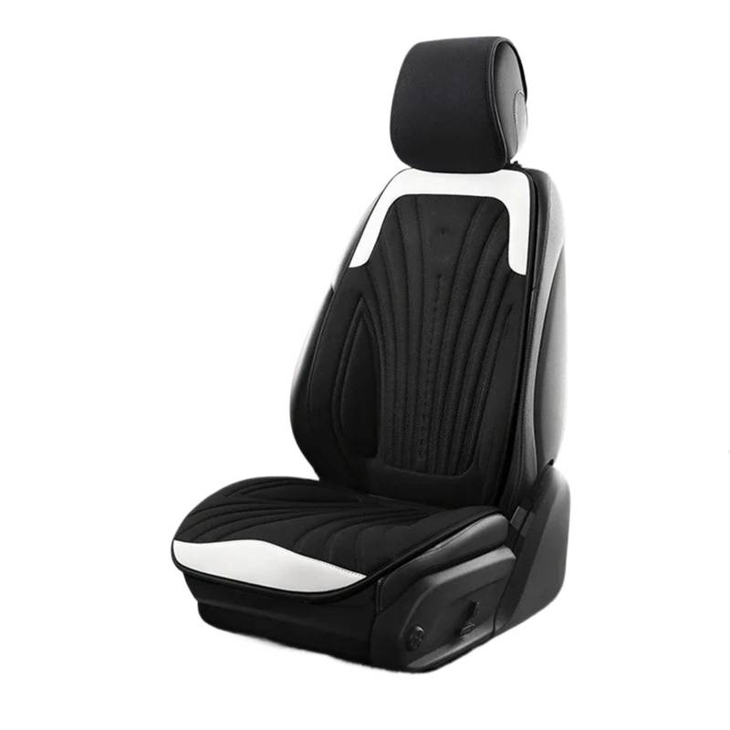 CVZXSDWLL Universal Auto Sitz Abdeckung Vier Saison Auto Atmungsaktive Pad Sitzbezüge Auto Sitze Abdeckung Schutz Autos Zubehör Automobil Innen Schonbezug Autositz(Black,Front) von CVZXSDWLL