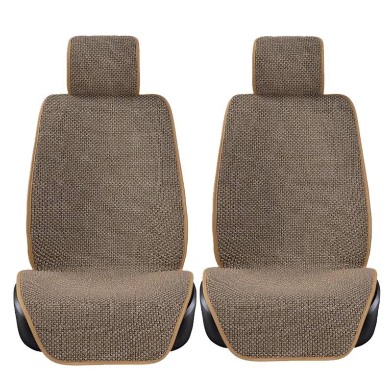 CVZXSDWLL Universal Auto Sitz Abdeckung Vorne Hinten Zurück Auto Sitzkissen Sitz Pad Schutz Auto Zubehör Auto Kissen Schutz Matte Schonbezug Autositz(Brown,Full Set) von CVZXSDWLL