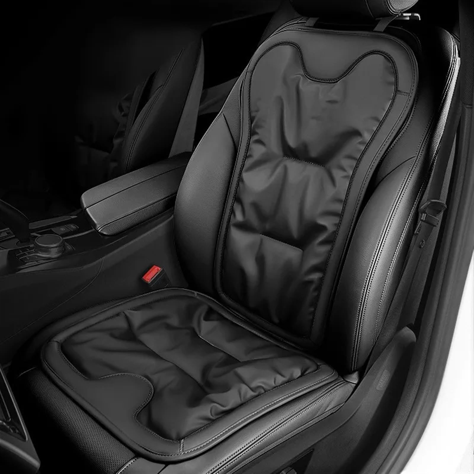 CVZXSDWLL Universal Auto Sitzbezüge Kissen Sitz Schutzhülle Auto Zubehör Auto Vorne/hinten Sitz Abdeckung Automobil Innen Auto Sitzkissen Schonbezug Autositz(Black,B) von CVZXSDWLL