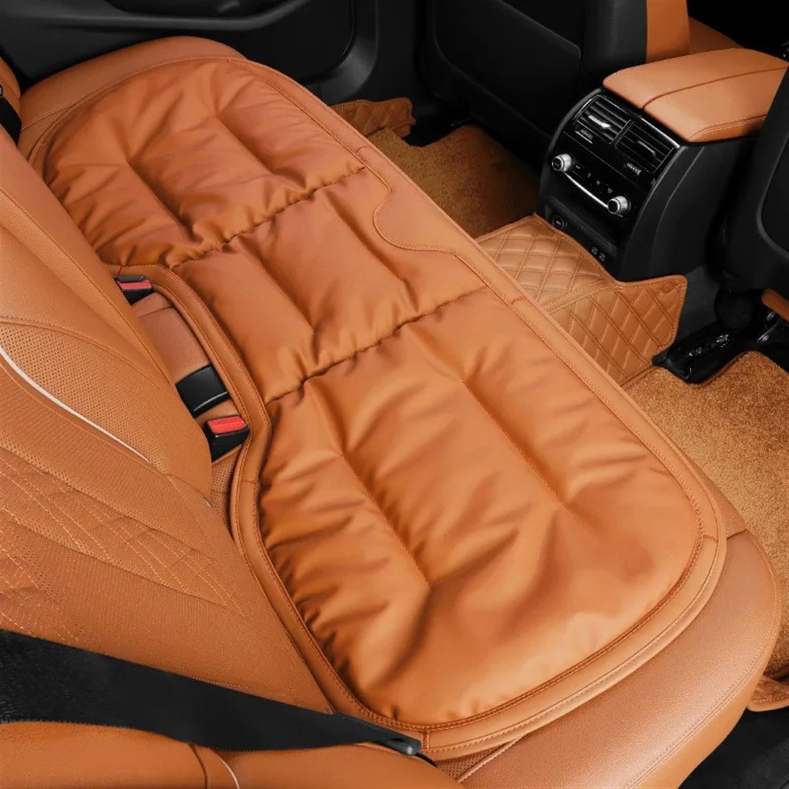 CVZXSDWLL Universal Auto Sitzbezüge Kissen Sitz Schutzhülle Auto Zubehör Auto Vorne/hinten Sitz Abdeckung Automobil Innen Auto Sitzkissen Schonbezug Autositz(Orange,C) von CVZXSDWLL