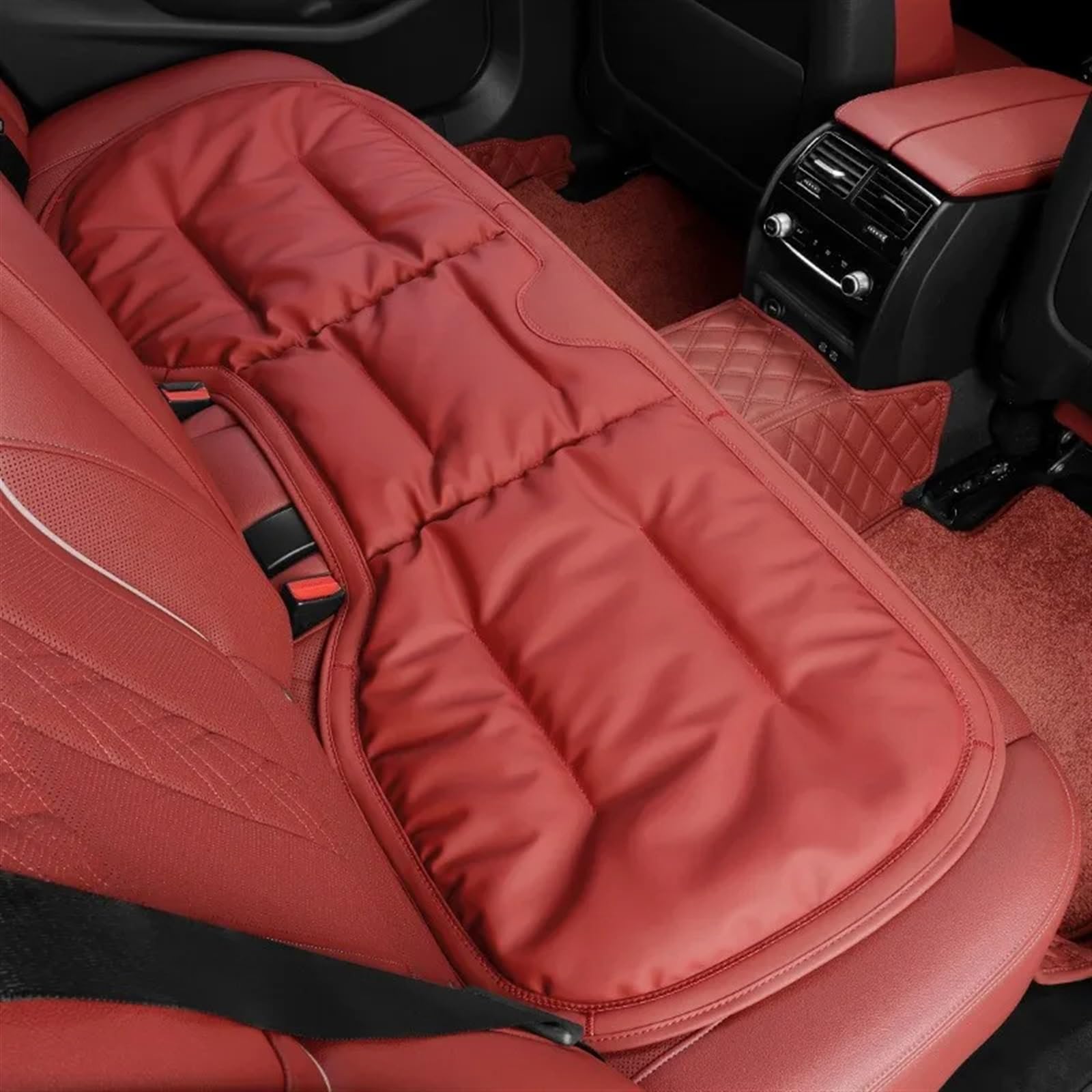 CVZXSDWLL Universal Auto Sitzbezüge Kissen Sitz Schutzhülle Auto Zubehör Auto Vorne/hinten Sitz Abdeckung Automobil Innen Auto Sitzkissen Schonbezug Autositz(Red,C) von CVZXSDWLL