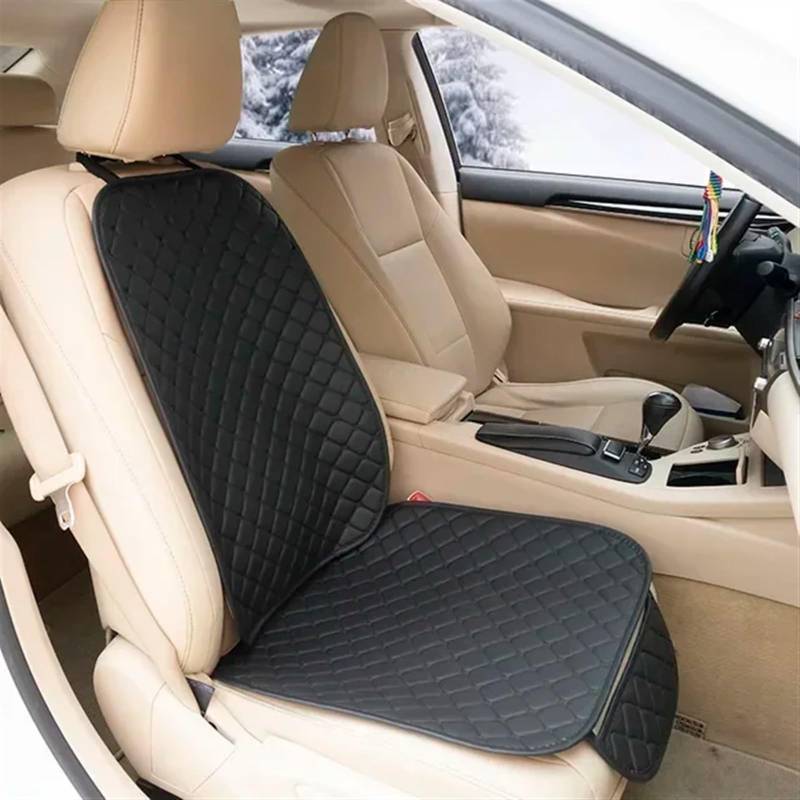 CVZXSDWLL Universal Auto Sitzbezüge Set Vier Jahreszeiten Vorne Hinten Seat Protector Auto Sitzkissen Pad Matte Auto Innen Zubehör Schonbezug Autositz(Black,Front backrest) von CVZXSDWLL