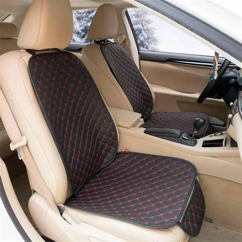 CVZXSDWLL Universal Auto Sitzbezüge Set Vier Jahreszeiten Vorne Hinten Seat Protector Auto Sitzkissen Pad Matte Auto Innen Zubehör Schonbezug Autositz(Red,Front backrest) von CVZXSDWLL