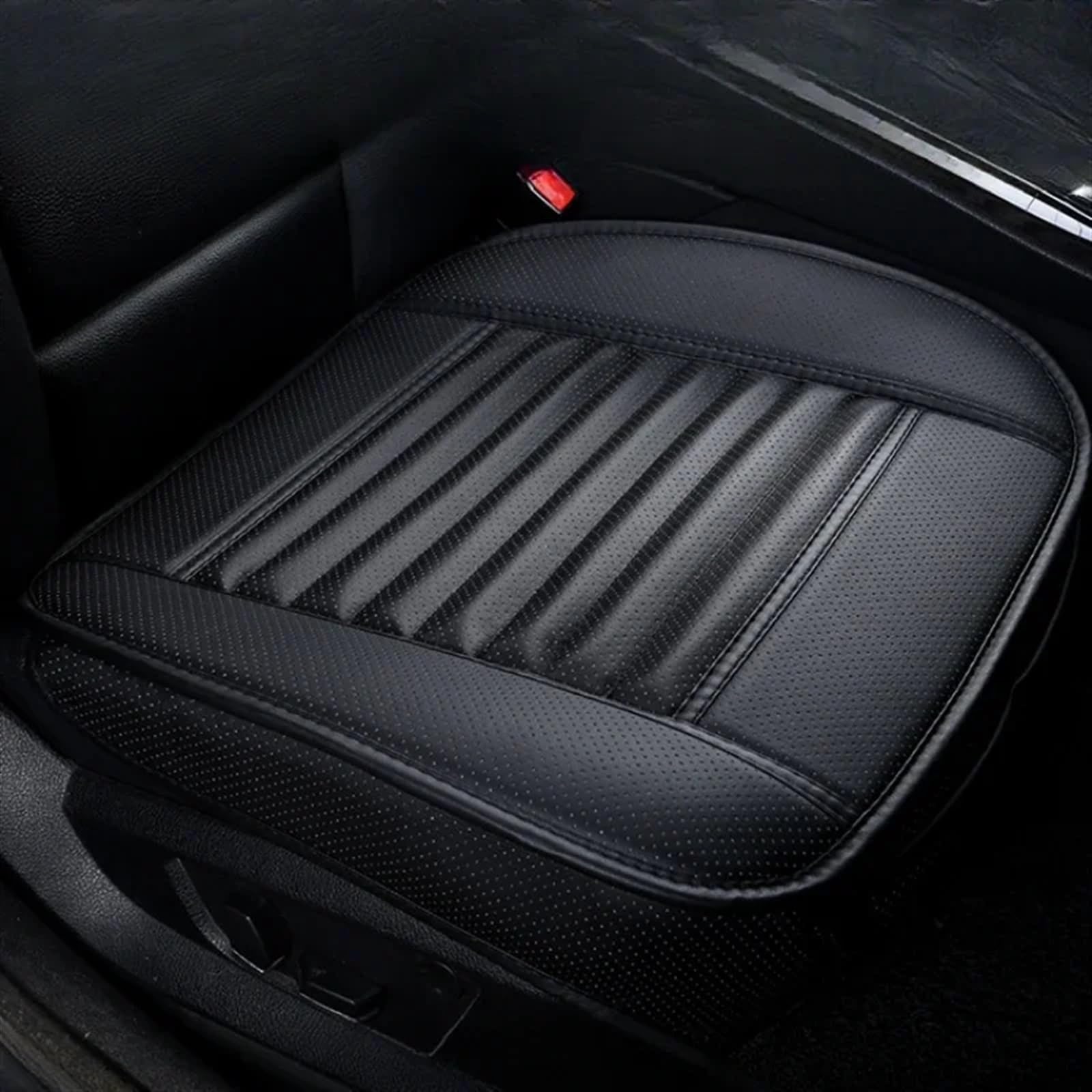 CVZXSDWLL Universal Auto Sitzbezug Atmungsaktive Pad Matte Für Auto Stuhl Kissen Auto Vordersitz Abdeckung Vier Jahreszeiten Matte Innen Auto Sitz Schutz Pads Schonbezug Autositz(Black) von CVZXSDWLL