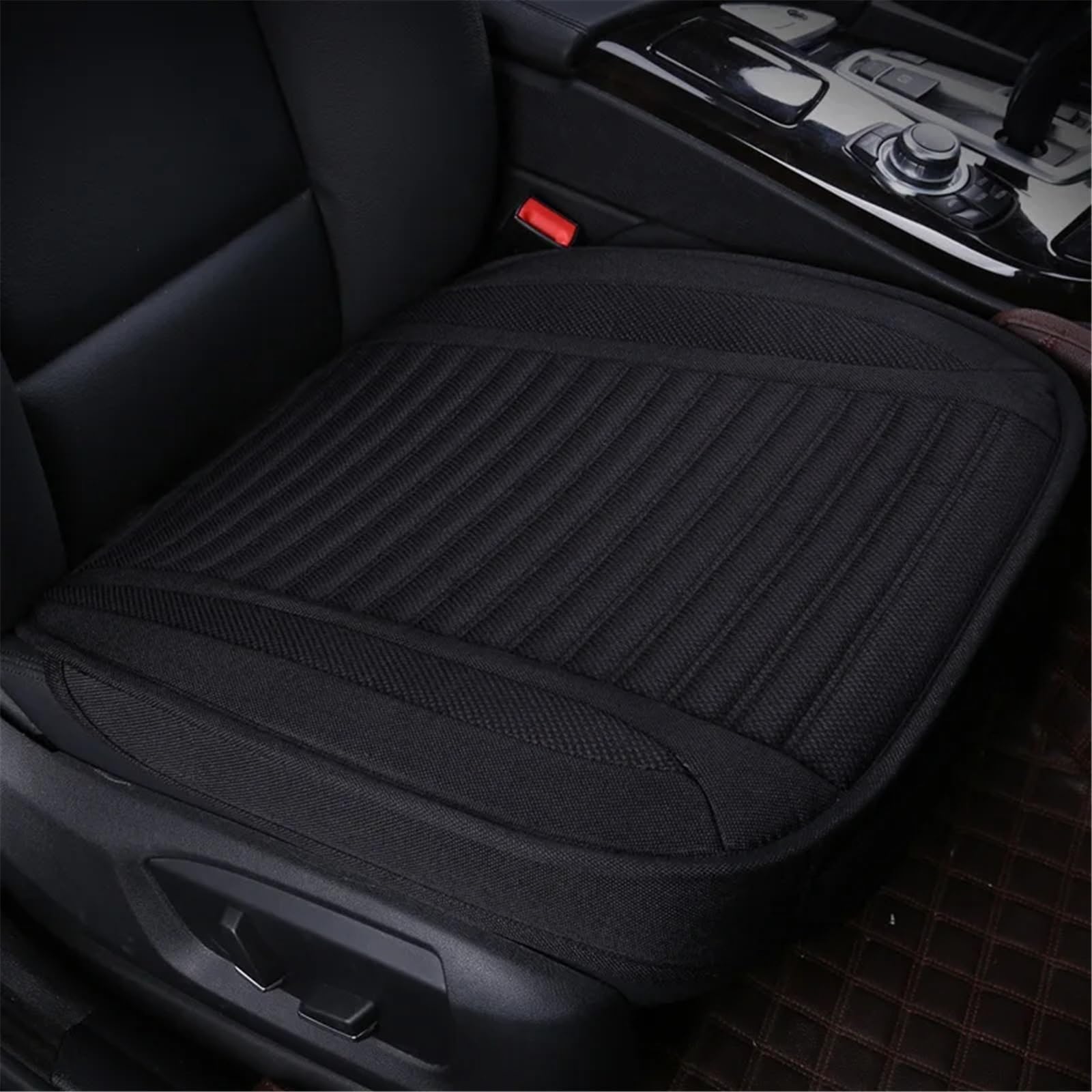 CVZXSDWLL Universal Auto Sitzbezug Atmungsaktive Sitz Styling Automobil Innen Auto Sitz Schutz Pads Auto Kissen Schutz Matte Auto Sitz Abdeckung Schonbezug Autositz(Black) von CVZXSDWLL